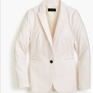 J.Crew seersucker lilac white summer blazer 8